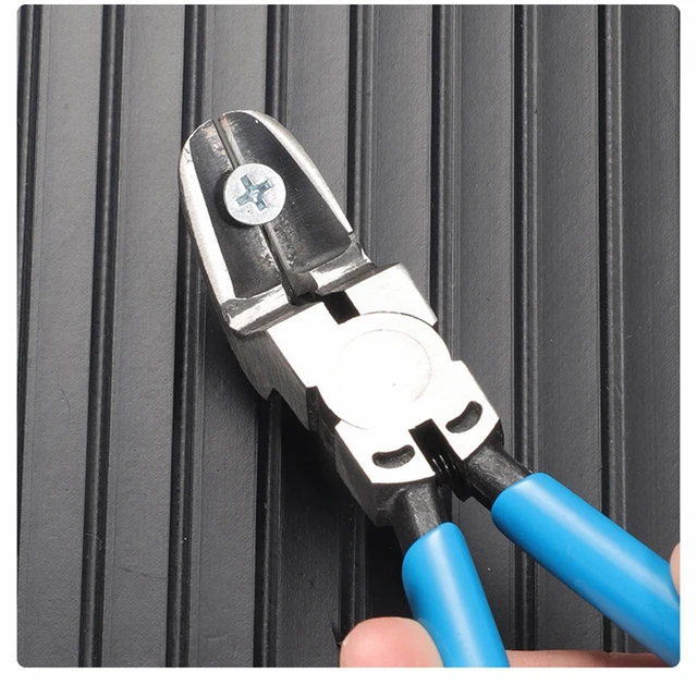 Pinza diagonale multifunzionale Pinza per clip per auto Pinza per serraggio rivetti per auto Pinza spelafili Strumento per rimozione cacciavite per punti metallici 5