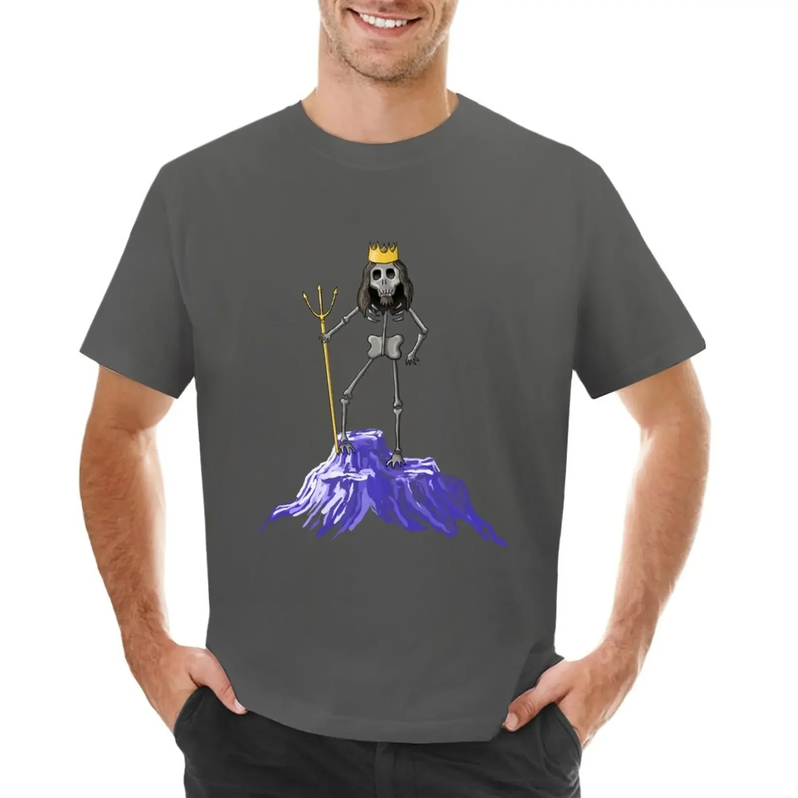 

god of the sea dark T-shirt vintage clothes animal prinfor boys anime men clothings