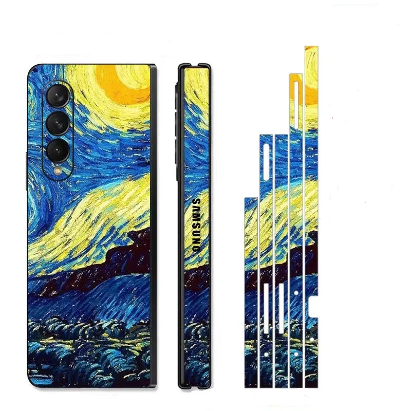 Full Body Protective Film for Samsung Galaxy Z Fold 5 4 3 2 Anti-Scratch Matte Stickers Skin Back Cover for Galaxy Z Fold4 3 2