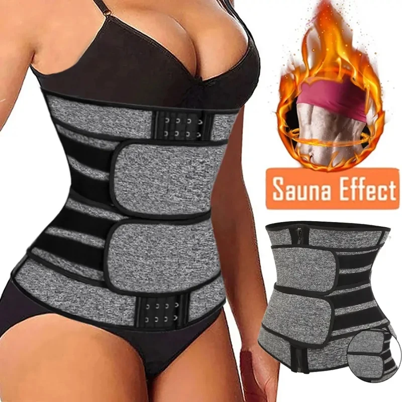 Women Waist Trainer Fiber Body Shaper Belt Slimming Sheath Belly