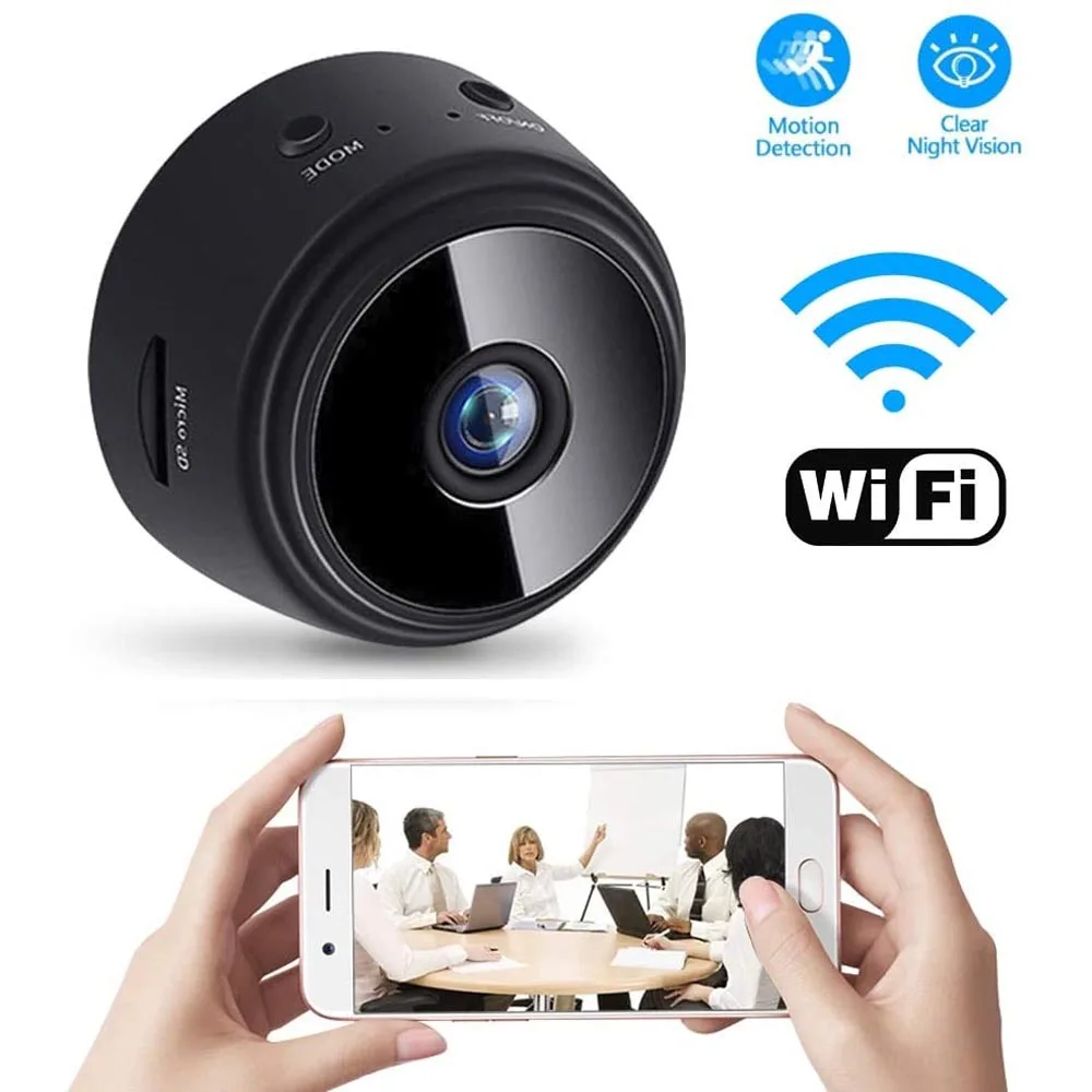 A9 Mini WIFI CCTV Secuirty Camera Remote View Camcorder Portable Video Recorder HD 720/1080 IR Night Vision Surveillance Monitor portable 27 inch touch screen monitor displays battery power android lg stand by me tv monitor pc for studying live streaming