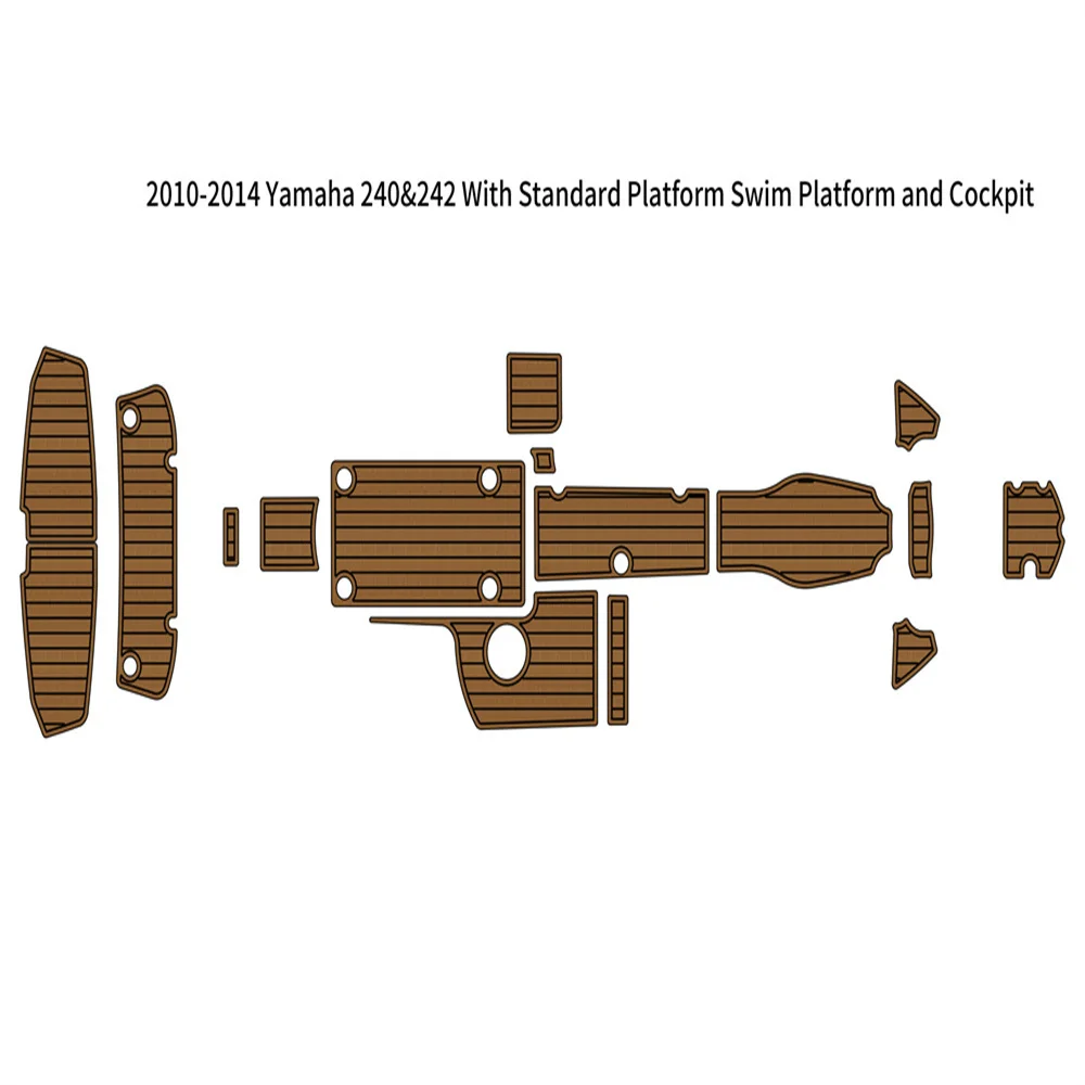 

2010-2014 Y-a-m-a-h-a 240&242 Standard Swim Platform Cockpit Boat EVA Teak Floor Pad