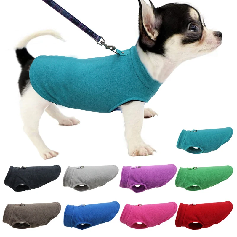 WinterFleecePetDogClothesPuppyClothingFrenchBulldogCoatPug