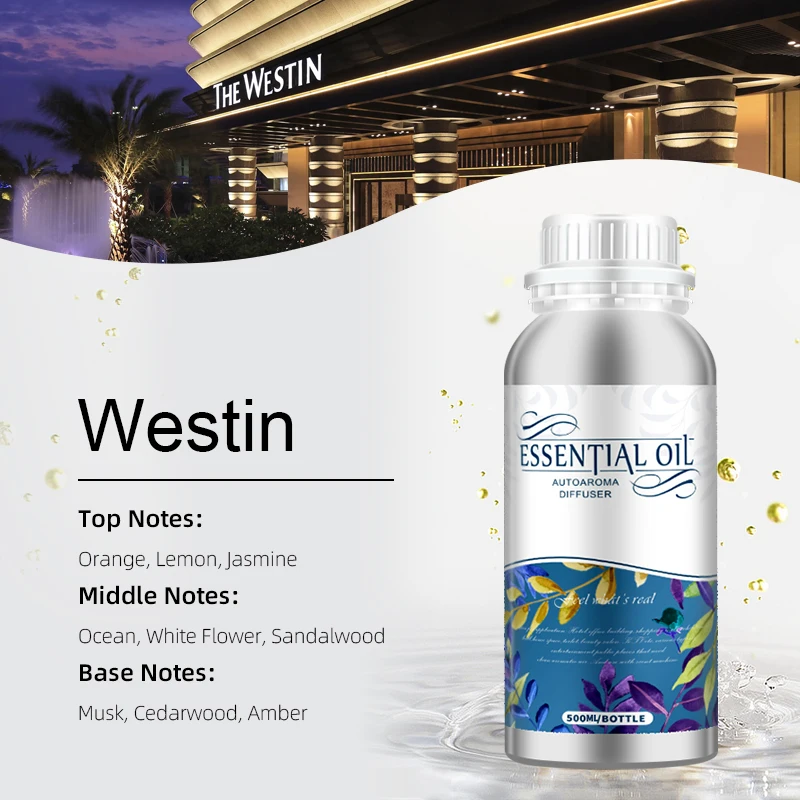 

500ml Essential Oil For Electric Smell 5 Stars Hotel Shangri La Westin White Tea Aroma Oil Use For Humidifier and Diffuser