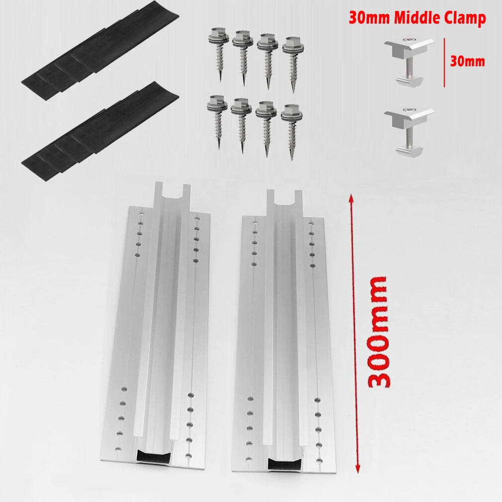 

Middle Clamp+ Rail High Performance Solar Panel Mounting Rail and Bracket Set for Maximum Efficiency and Durability!