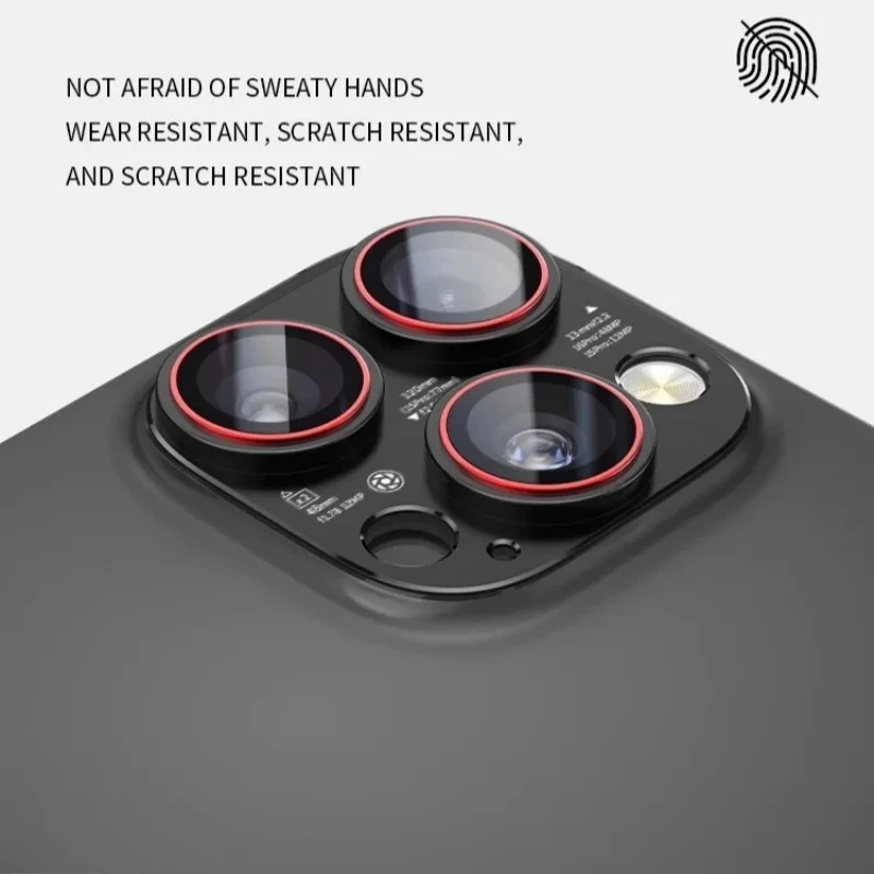 Optik Pro Two-Tone Camera Lens Protector - Tempered Glass Full Cover Cap