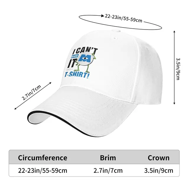 Monsters Inc Mike I Can't Believe It Casual Baseball Cap Summer Trucker Hat Fishing Hip Hop Hats Couple Women Fun Baseball Caps 5
