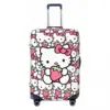 New Hello Kitty Cute Cartoon Suitcase Cover Business Protector Flight Strectch Luggage Case 2