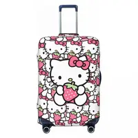 New Hello Kitty Cute Cartoon Suitcase Cover Business Protector Flight Strectch Luggage Case 2