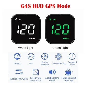 HUD G4S GPS Tachimetro automatico Promemoria allarme digitale intelligente Display a LED GPS Accessori elettronici per auto per tutte le auto