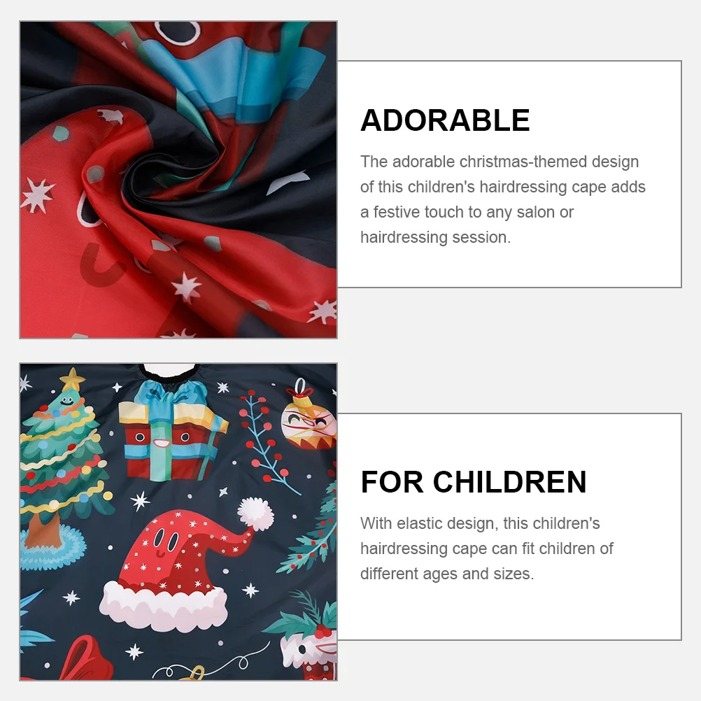 Barber Cloth Cartoon Hair Cutting Cape Release Capes Barbershop Accessories Fabric Children Christmas Haircut 2
