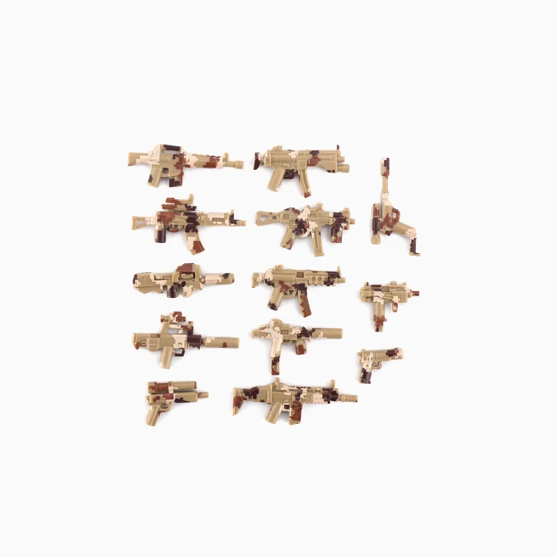 WWII Military Weapons Building Blocks Set with Soldier Figure and Heavy Artillery Accessories