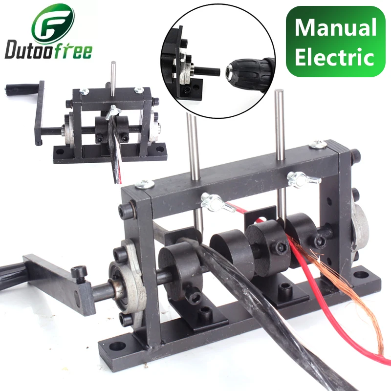 

Portable Manual Wire Stripping Machine Electric Cable Stripper Scrap Cable Peeling Machines 1~30mm Can Connect Electric Drill