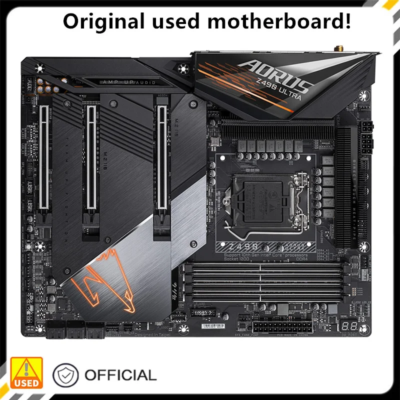 Per Z490 Aorus Ultra Originale Usato Desktop Intel Z490 128Gb Ddr4 Scheda Madre Lga 1200 I7/I5/I3 Usb3.0 Sata3