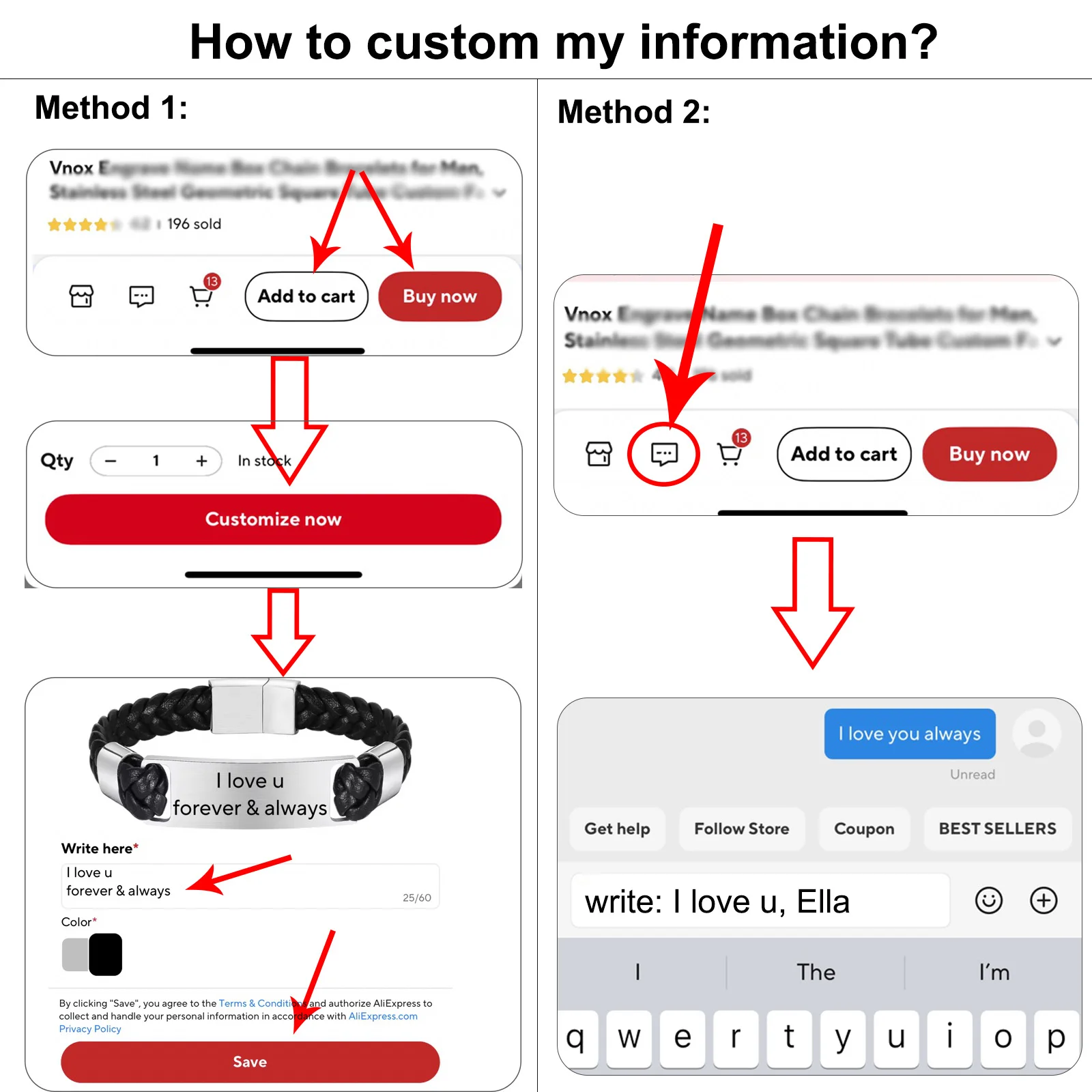 Personalized Elastic Fabric Nylon Bracelets for Men Women,Carving Name Sentence Friend Stainless Steel Wristband,Jewelry Gifts