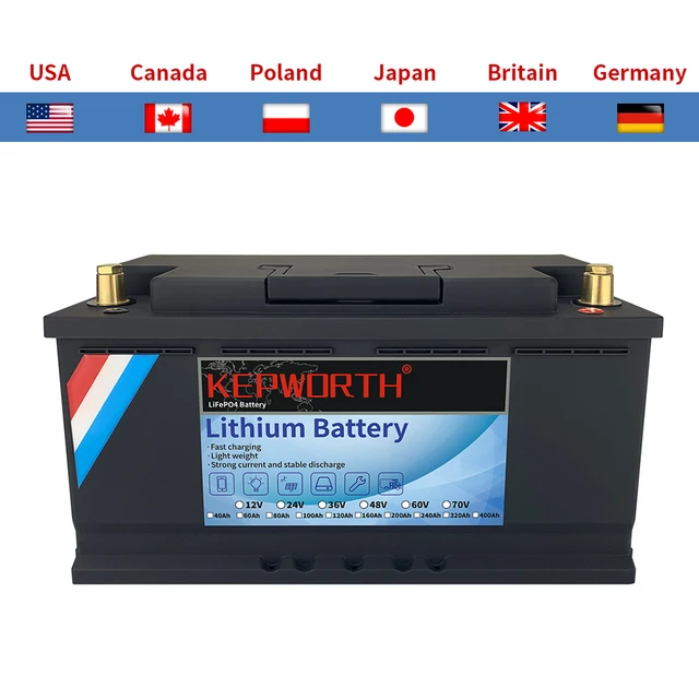 Batterie légère 12V 100Ah LiFePO4 Lithium - MANLY