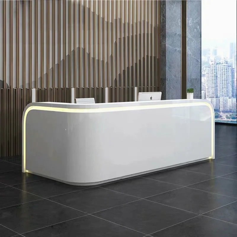 Description Picture 3 of itemSalon Reception Desk Counter Rostrum Restaurant Office Service Desk Vanity Front Coffee Scrivania Gaming Office Furniture