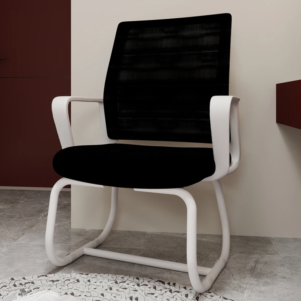 Minimalistischer Moderner Bürostuhl – Metallgestell, Weich & Bequem, Für Zuhause & Büro, In Verschiedenen Farben Erhältlich – Detail 4