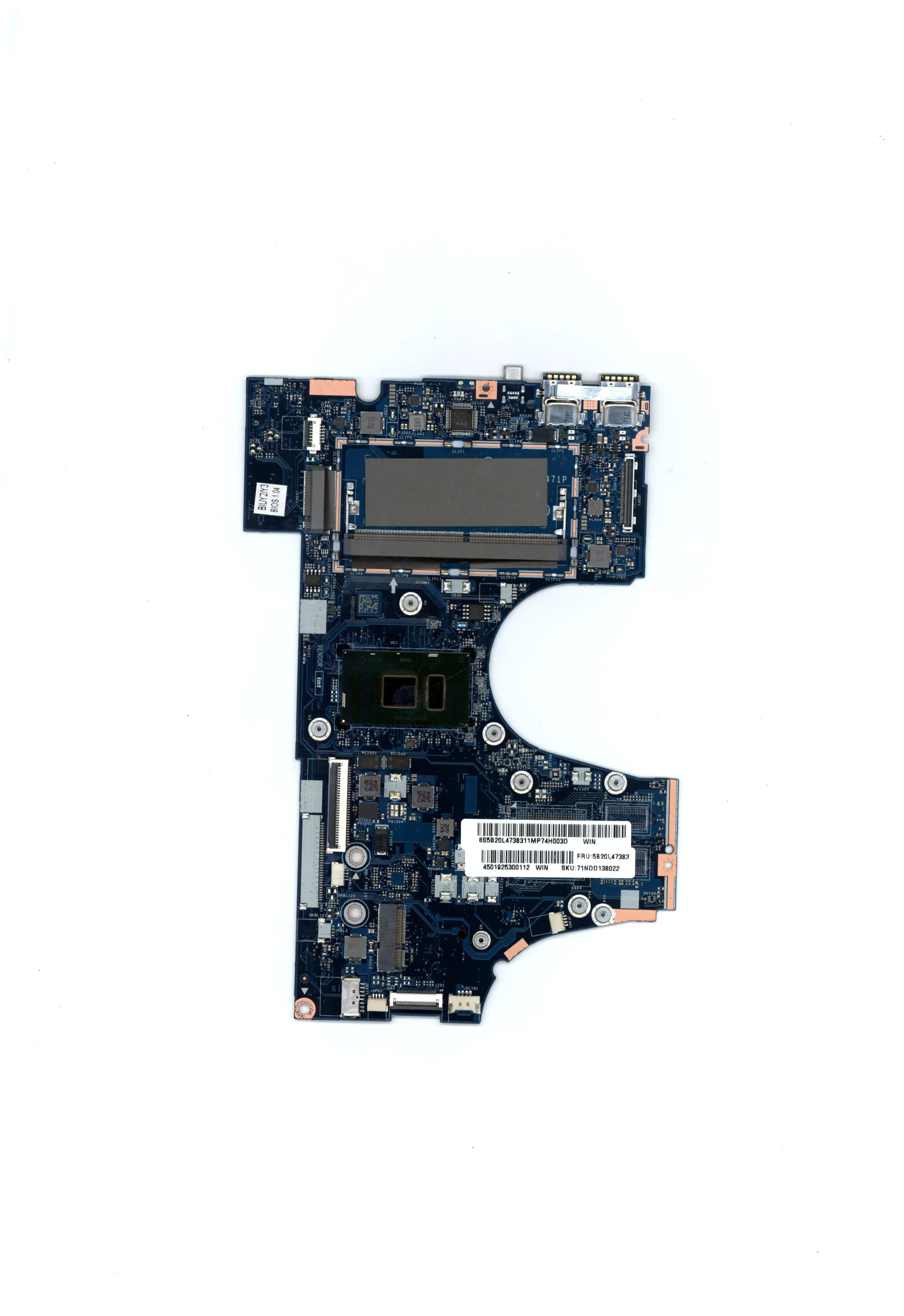 

SN LA-D471P FRU PN 5B20M14162 CPU I5-7200 UMA DPK WIN compatible replacement Yoga 710-14IKB Laptop ideapad computer motherboard