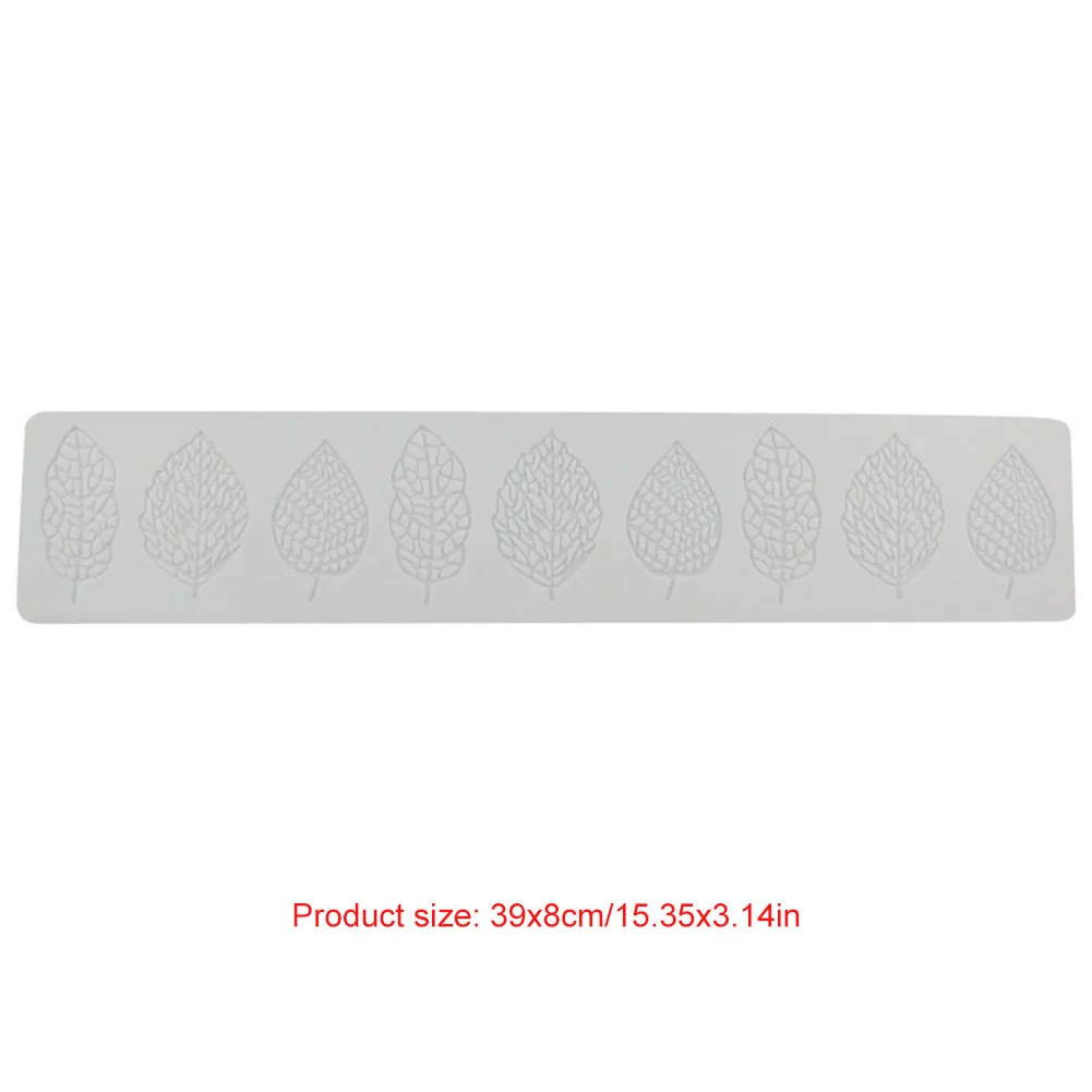 Leaf Mold Chocolate Gumpaste Mold Wedding Birthday Cake Decor Leaves Silicone Candy Mold Fondant Mold Hollow Leaf Candy Mold