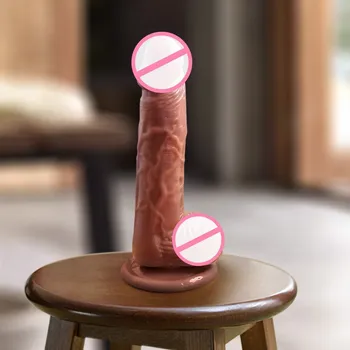 Realistic Dildos for Woman Female Thrusting Strap on Dildo Penis Anal Butt Plug Dildofor Women Men Erotic Couple Sex Toys Adults 2