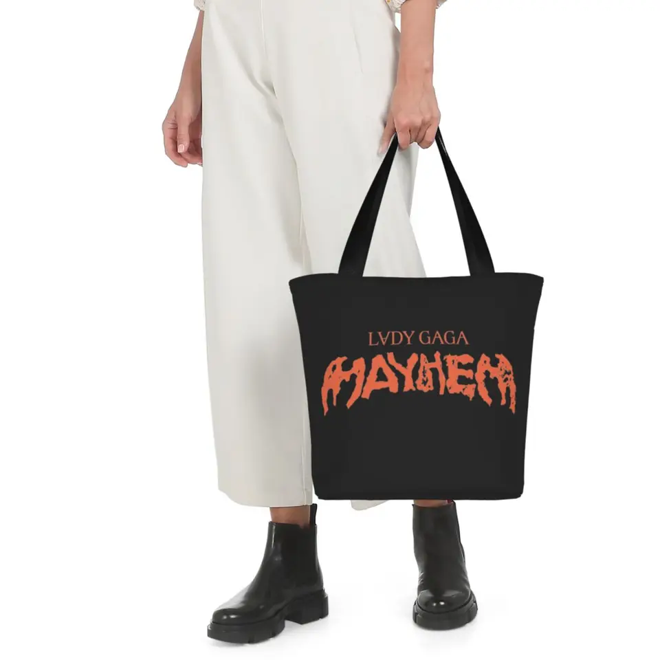 Lady Gaga Mayhem 2025 Album Tote Bag For Women Shoulder Bag Zipper