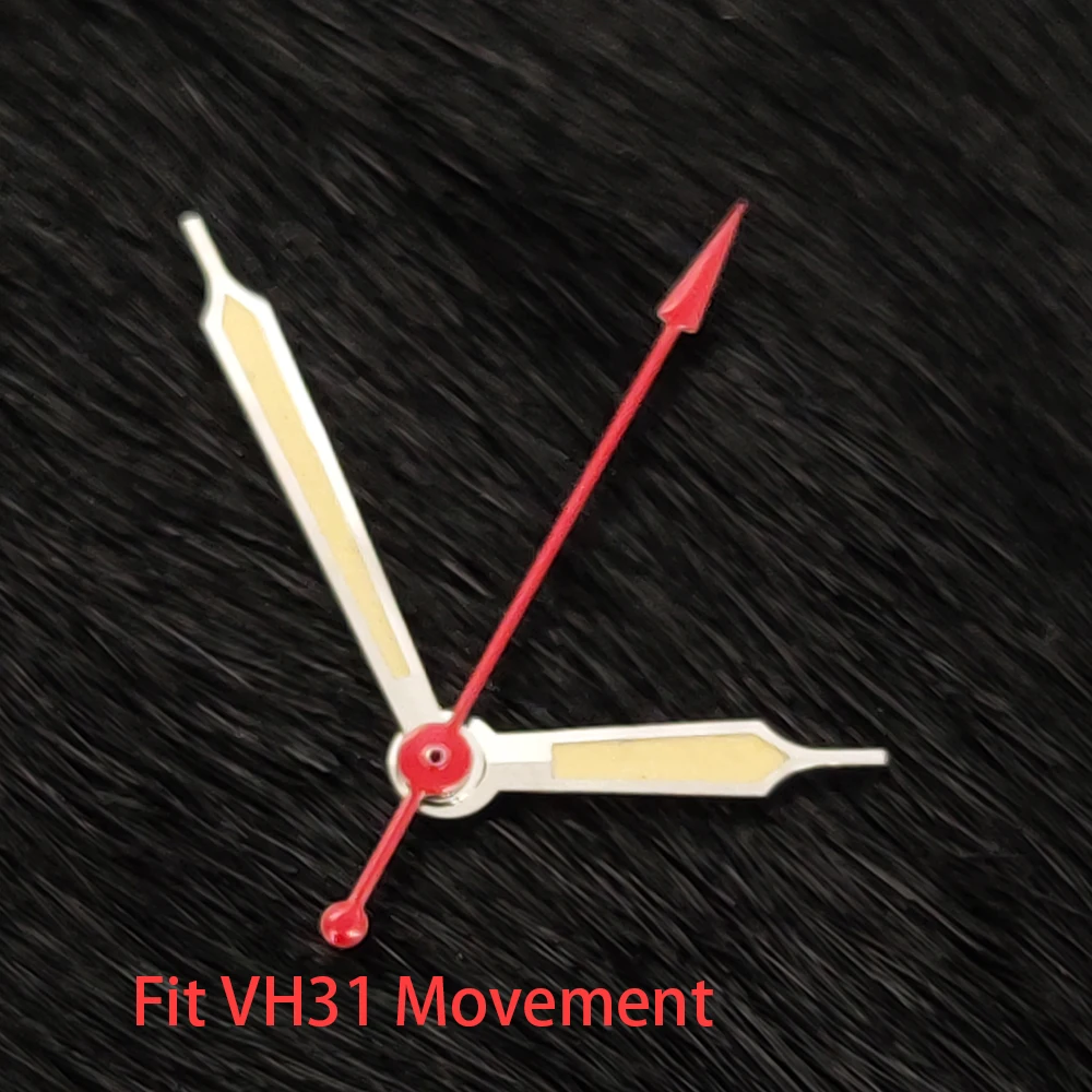 Green Luminous Silver Watch Hands Replacement Parts