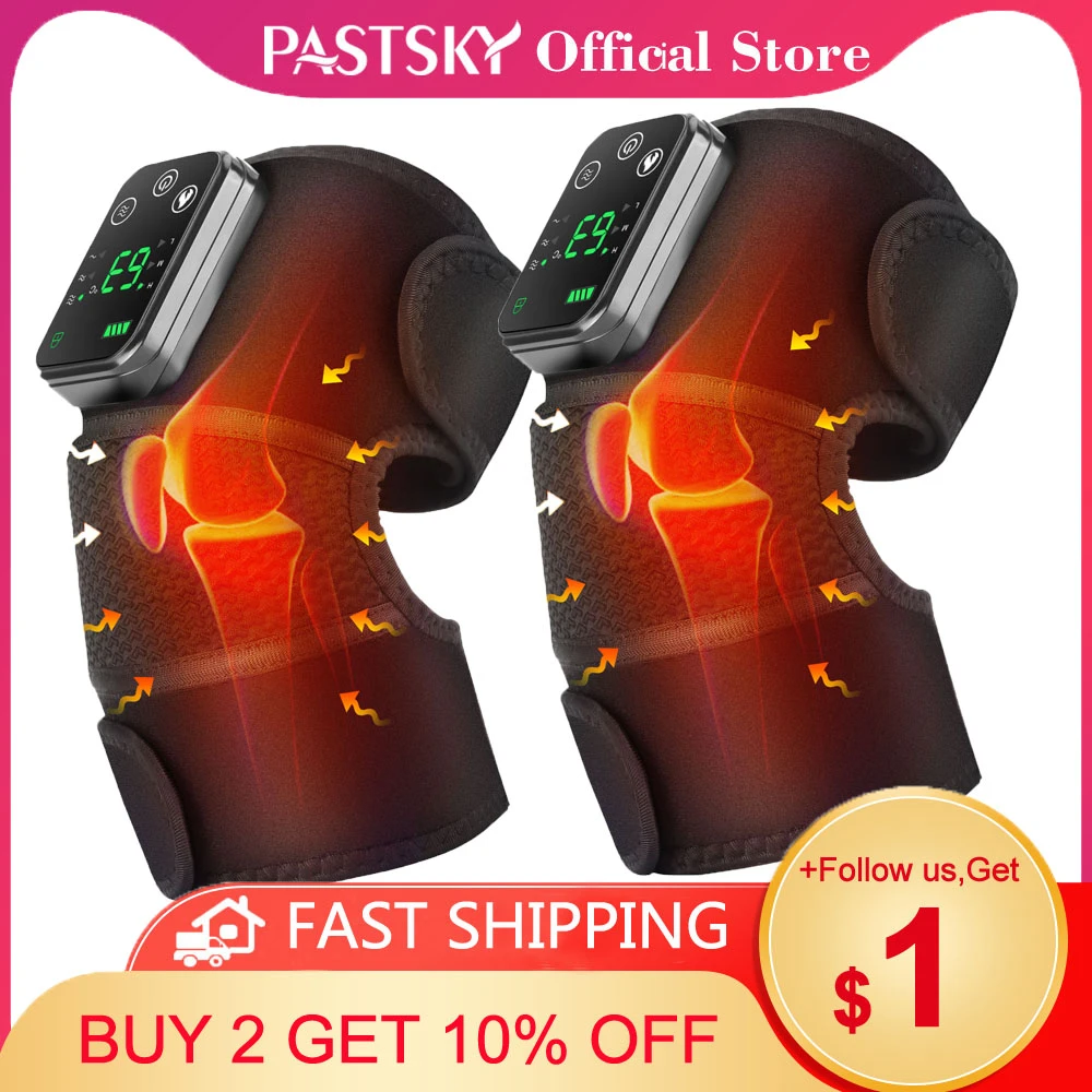 Eletric Heating Knee Massage Instrument Vibrator Knee Pad Joint