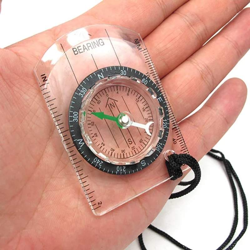 Wilderness Survival Outdoor Equipment Professional Multi-function Compass Map Scale