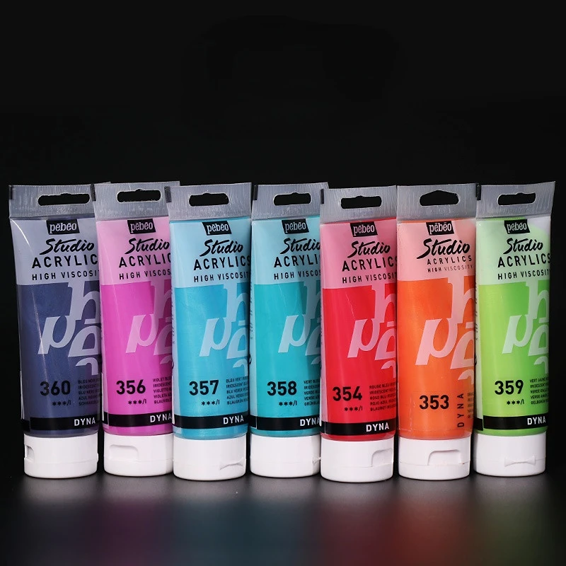 Fluorescent Acrylic Pigment Paint for DIY Wall Textile Art