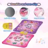 VATOS Unicorn Dance Mat x2 Toys for Girls 9-Level Dancing Game Indoor Outdoor Music Play Mat Birthday Gifts for Kids Ages 3+ 5