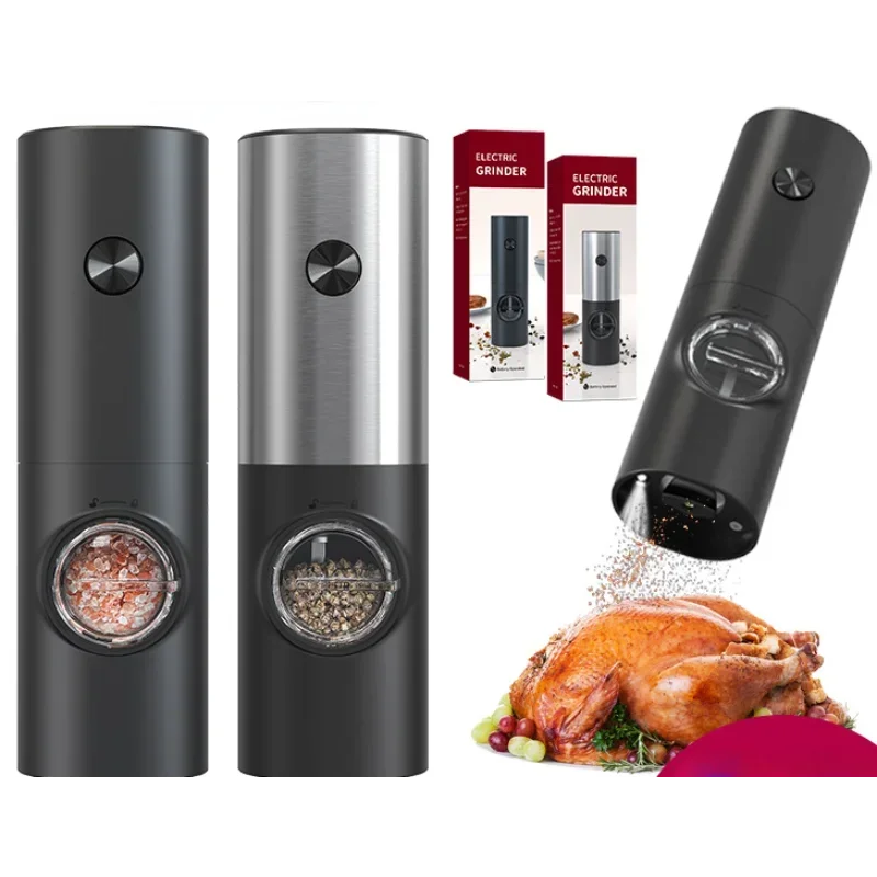Electric Salt and Pepper Grinder Rechargeable Adjustable Coarseness Spice Mill Battery Powered Kitchen Automatic Gadget salt and pepper grinder
