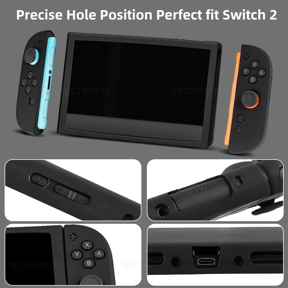 Silicone Split Anti-Slip Protective Cover for Nintendo Switch Console