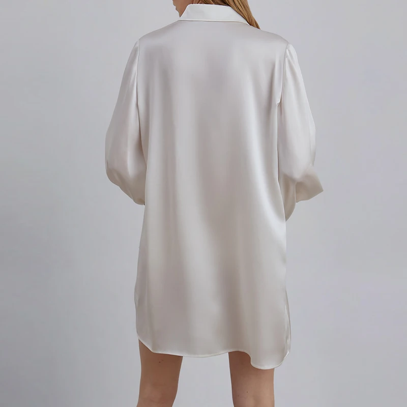 Vestido de Cetim Botão até Streetwear Primavera Moda Feminina Elegante Manga Longa Escritório Senhoras Midi Camisa Vestido Femme 2022 3 Computers & Electronics