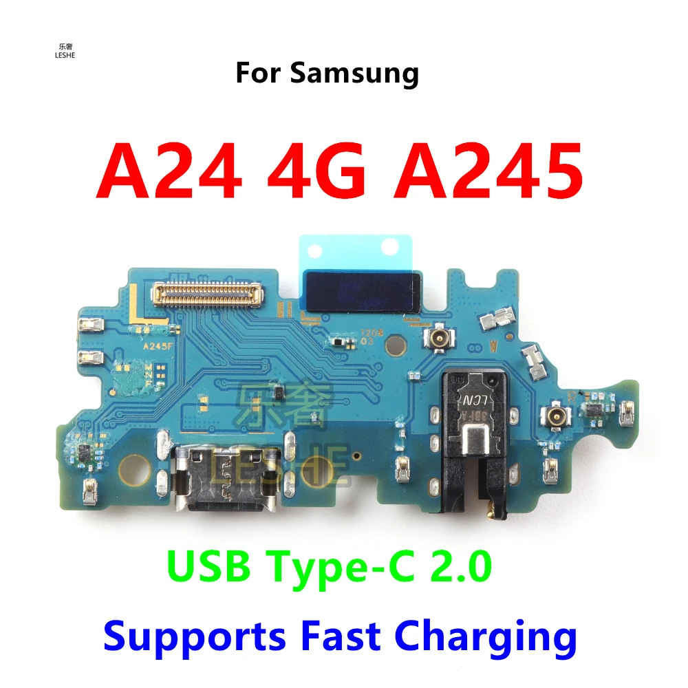

Original USB Type-C 2.0 Port Charging Board Dock Connector Charger Flex Cable For Samsung Galaxy A24 4G A245F SM-A245F A245M /N