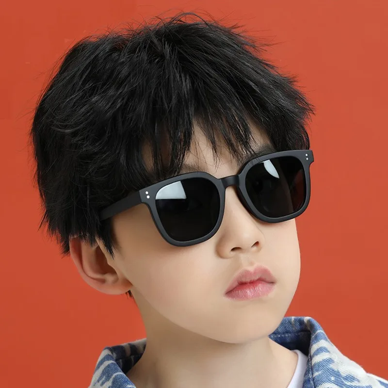 

New Children's Fashion Square Sunglasses Retro Boys and Girls Outdoor Street Photo Sunshade Sun Glasses UV400 Eyewear