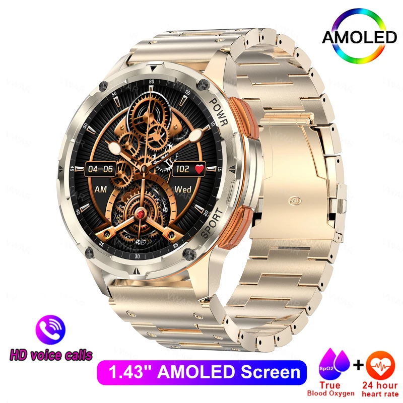 

Military Ultra Smartwatch 2024 TANK T2 Men Women Smart Watch AMOLED AI Voice Call Waterproof Sport Watches Digital Fitness