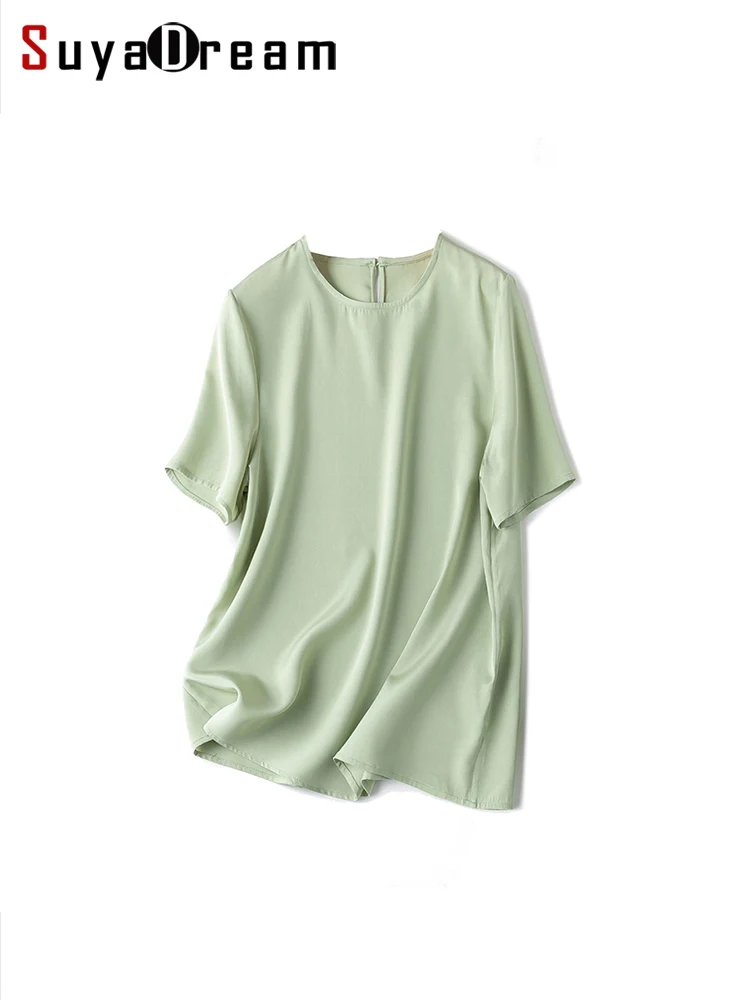suyadream-women-t-shirt-22mm-real-silk-o-neck-short-sleeves-summer-tee-2023-new-chic-tops-pink-purple