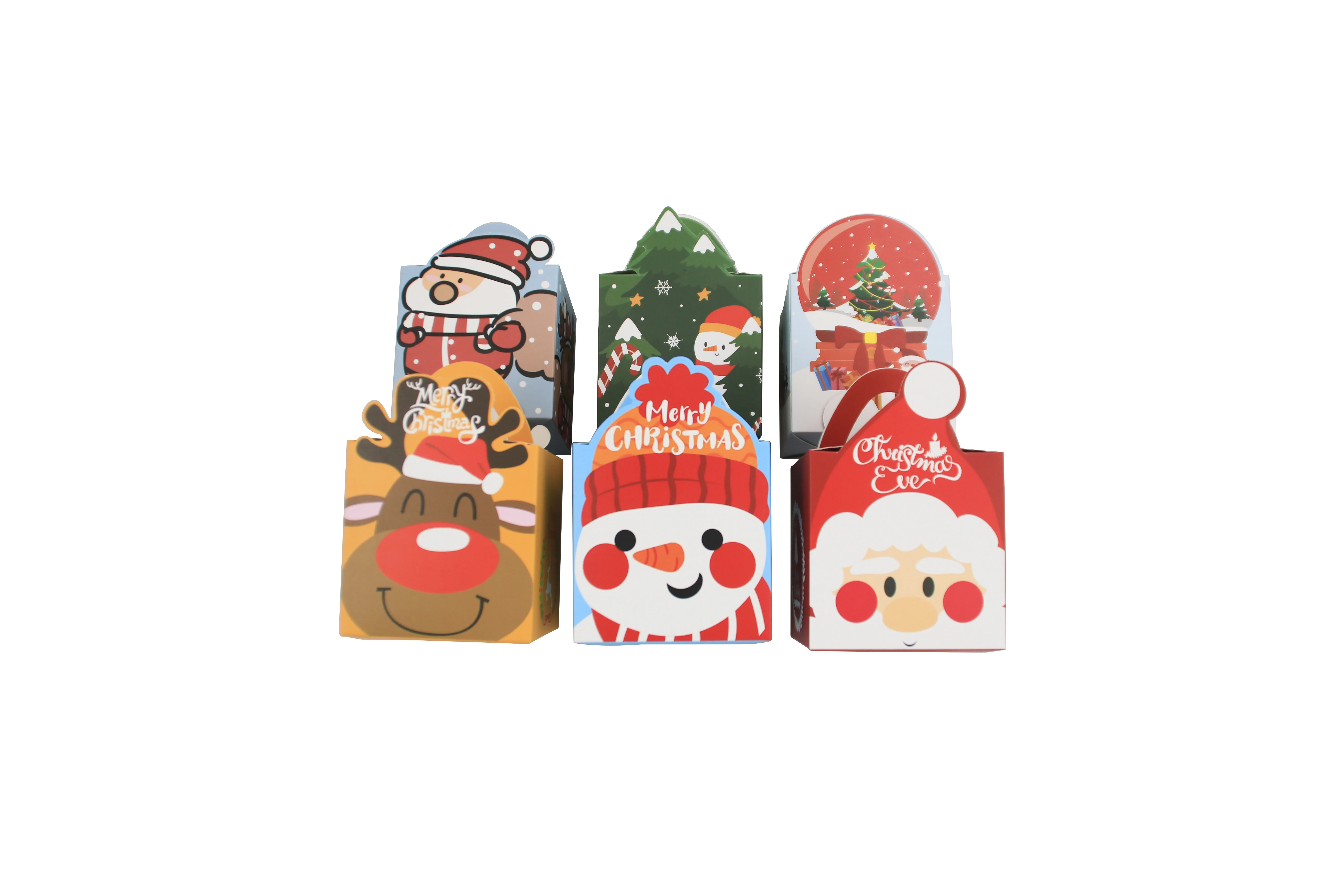 24 Stück Weihnachts feier liefert kleine Verpackung Geschenkt üte Süßigkeiten Keksdose mit Party Gunst Tasche – Detail 1
