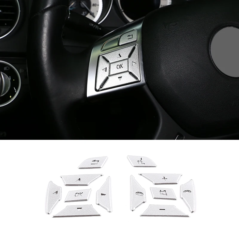 Adesivi Decorativi Per Volante Per Mercedes-Benz C Glc Classe V 2015-20 Ml Gl Glk A Gla Sl Cla Cls B C E G Classe 10-18