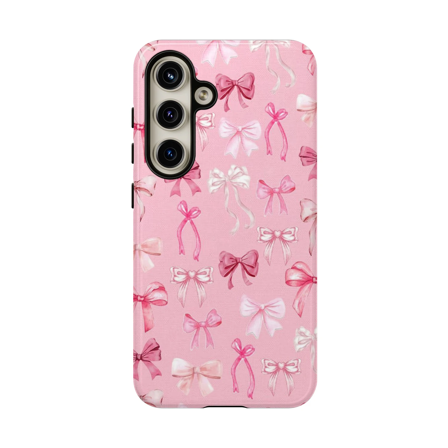 Charming Pink Bow Accent Phone Case
