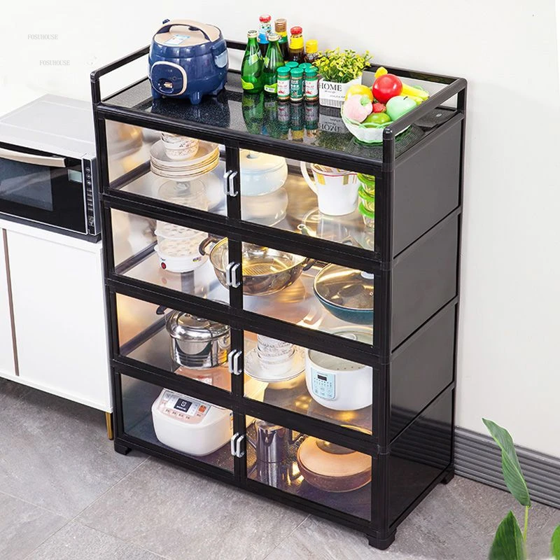 Modern Plastic Kitchen Cabinet for Kitchen Furniture Storage Cabinet  Multilayer Multifunction Upscale Household Crevice Cupboard - AliExpress