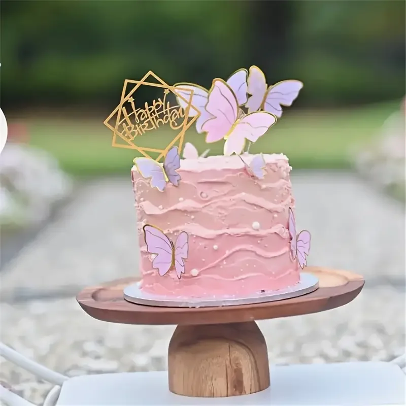 Happy Birthday Acrylic Cake Topping Creative Party Decoration Supplies Reusable Party Decoration Suitable for Celebrations