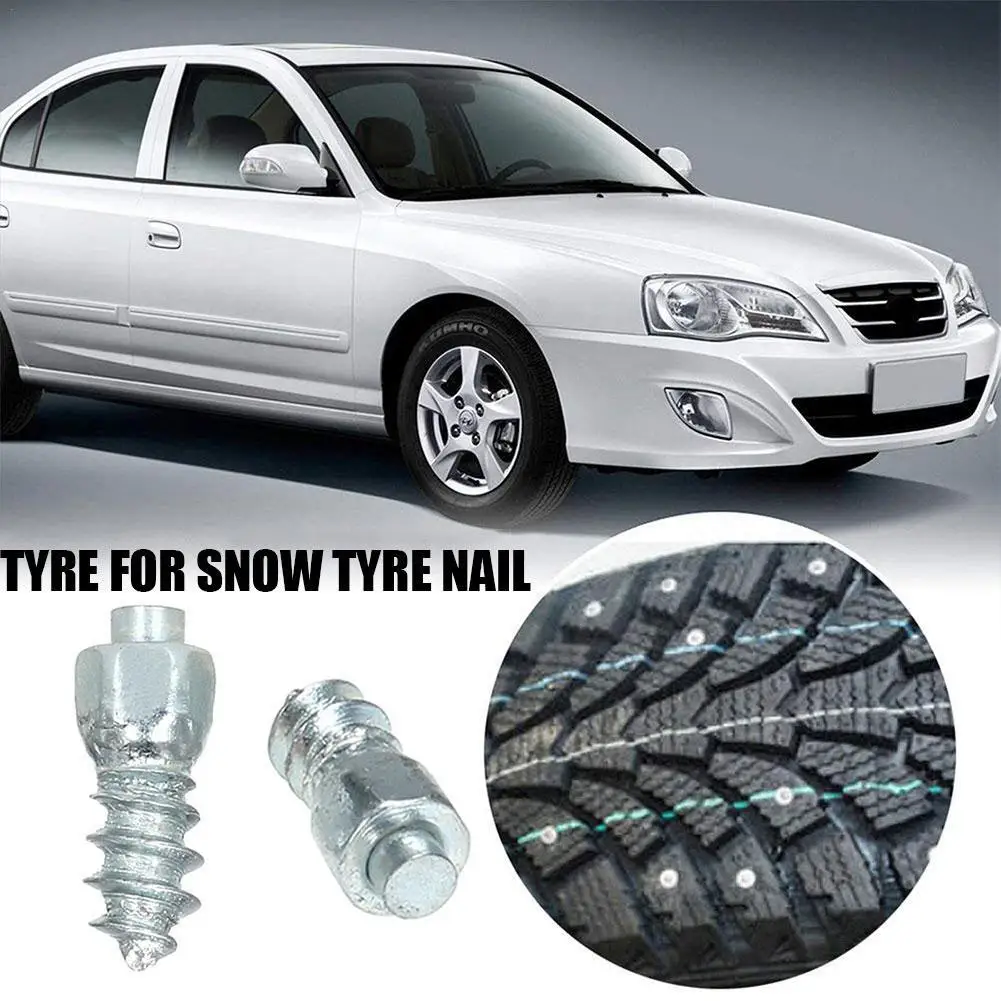 1/100/200Pcs Chiodi Antiscivolo Invernali Per Bicicletta Auto Moto Pneumatico Ruota Capocorda Antiscivolo Punte Cadenti Per Suola Da Neve Tacchetti Pe
