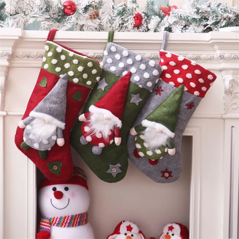 

Large Christmas Tree Stockings, Gift Holders Bag, Candy Decorations, Festive Party Supplies, Christmas Ornaments