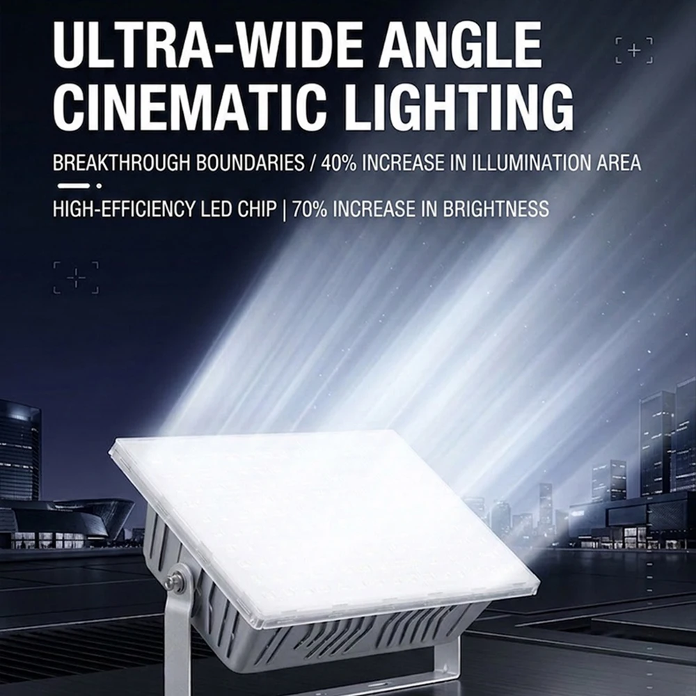 LED 투광등 야외 방수 IP67 50W 100W 200W 400W AC 220V 스포트라이트 벽등 가로등 조경 정원 조명 백색 조명