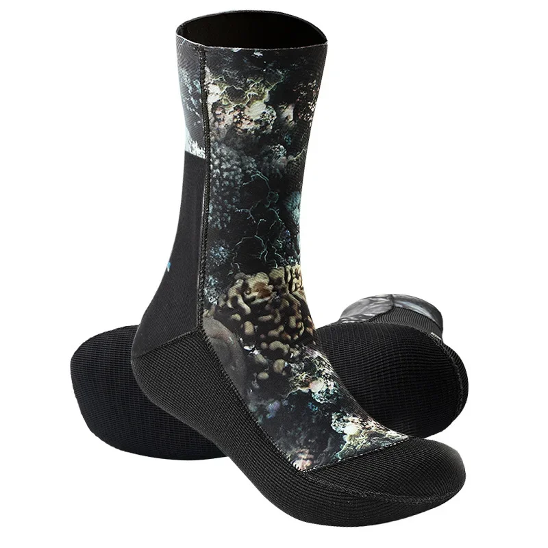 Chaussettes plongée 3-5mm camouflage caoutchouc antidérapant plage étanches séchage rapide