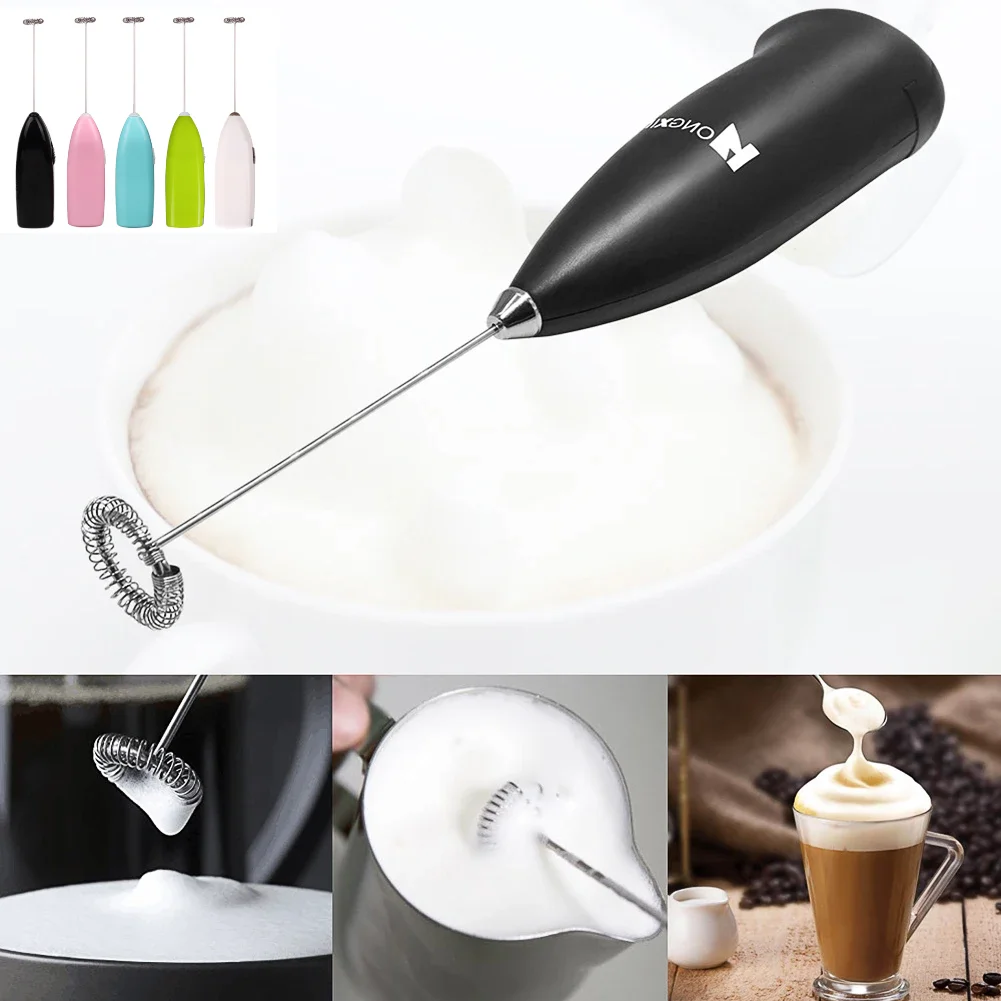 Electric Plastic Handle Egg Beater Egg Stirrer Milk Frother Foamer Mixer 1