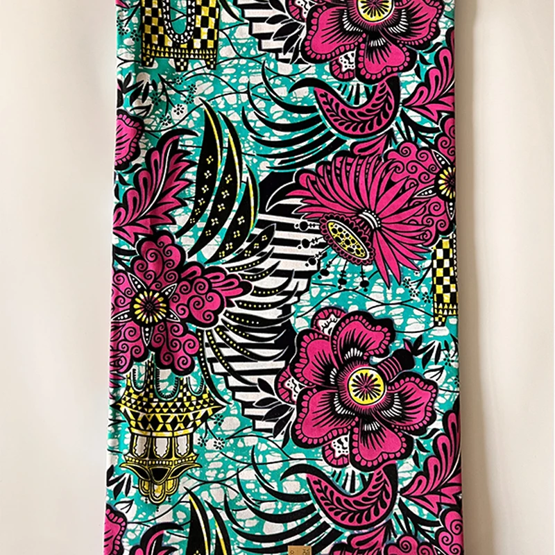 NEW African prints batik fabric realwax patchwork sewing dress crafts cloth cotton good price high quality Ankara tissu 6 yards