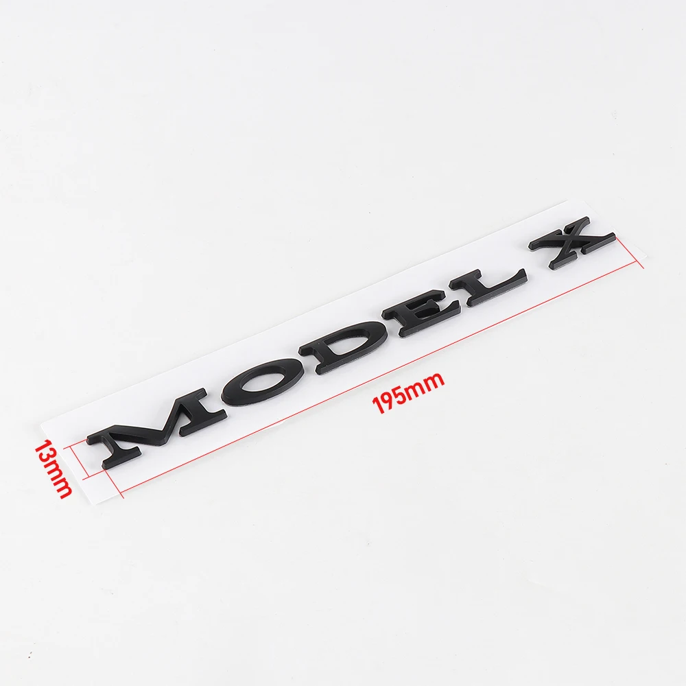 1개 3D ABS 크롬 레드 블랙 로고 모델 3 Y X S 엠블럼 레터링 네임플레이트 자동차 리어 트렁크 배지 데칼 모델 3 X Y 밸브 액세서리